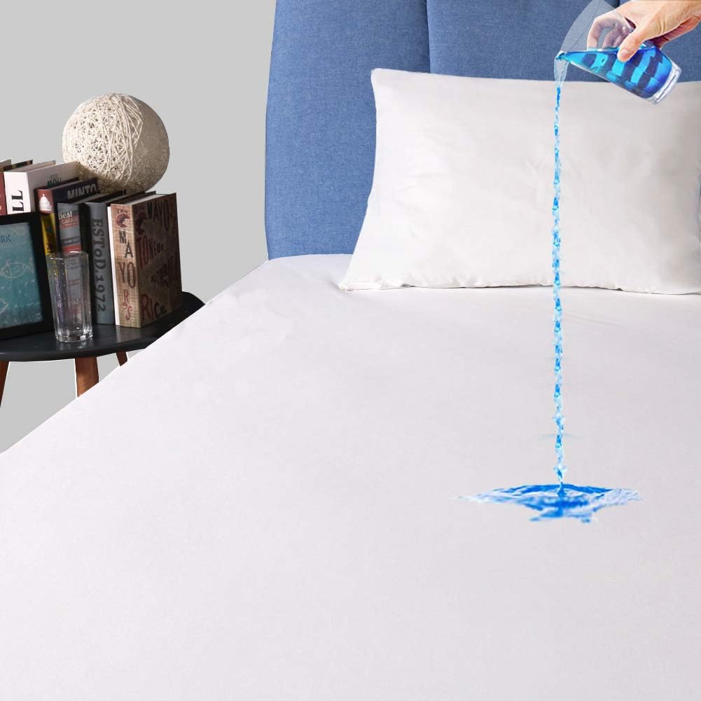 2 Pack Full Mattress Protector, Premium 100% Waterproof Mattress Cover, Noiseless Breathable Soft, Fitted Deep Pocket 8-21'' Bed Cover, Vinyl Free
