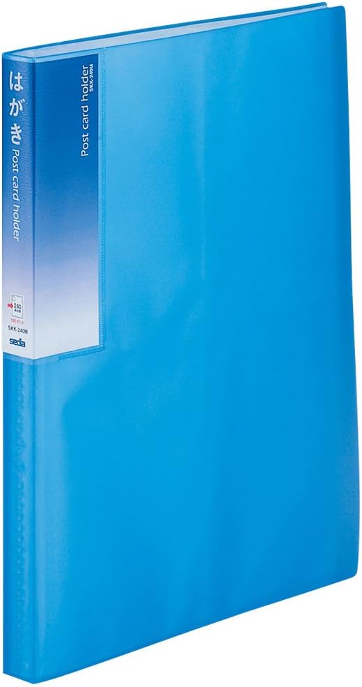 Budgerigar postcard holder A4-S weft insertion two-stage SKK-240M-10 Blue (japan import)