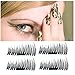 Meinair False Magnetic Eyelashes 3D Reusable No False Eyelashes Glue Convenient Soft Hair Fake Eyelashes Natural Look