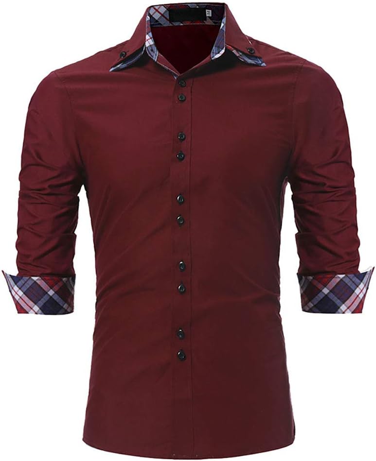maroon business shirt