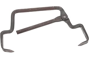 Hohopeti Tongs for Ice Block Metal Ice Lifter Large Ice Tool for Outdoor Ice Statue Tow Bar