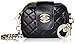 MG Collection Quilted Mini Evening Clutch, Black
