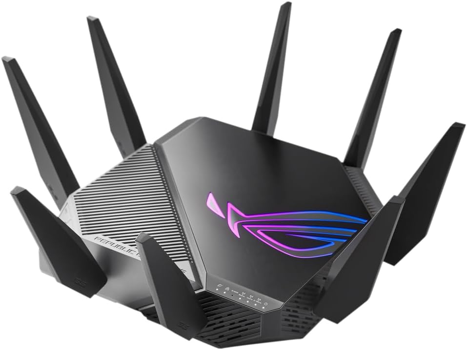 ASUS ROG Rapture GT-AXE11000 WiFi 6E Tri-Band Router 2.5G WAN 11000 Mbps