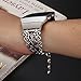 somoder For Fitbit Ionic Bands, Vintage Chain Jewelry Bracelet with Rhinestone Bling for Fitbit Ionic Smartwatch, Adjustable 5.7