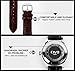 CIVO Men's Luxury Date Calendar Wrist Watches Men Casual Business Dress Waterproof Watch Simple Design Fashion Classic Analogue Quartz Watches for Men (Brown & White)