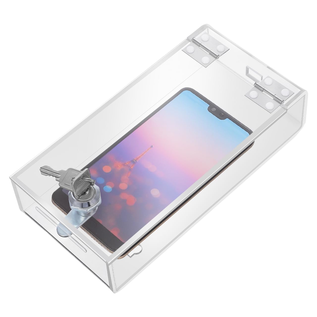 STOBOK Box Mobile Phone Storage Box Transparent Phone Locker Office Phone Storage Kid Phones Smartphone Electric Lock Case Cell Phone Cage Smart Phones Lock Case Telephone Safe