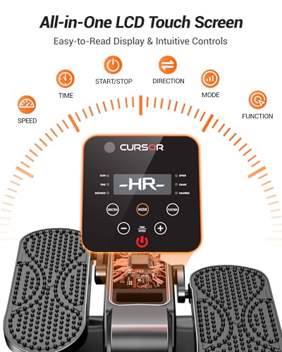Under Desk Elliptical Machine, Electric Seated Pedal Exerciser, Quiet Leg Exerciser While Sitting for Seniors, Mini Portable Leg Exercise Machine with Remote, Adjustable 12-Speeds, Manual & Auto Mode