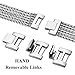 TUJUIO for Apple Watch Band 38mm 42mm Women, Stainless Steel Metal Replacement Watch Band for iWatch Sport Edition Series 3 2 1 Silver-38mm
