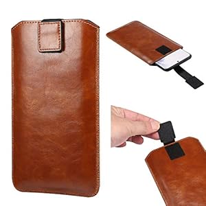 Smartphone Riem Loop Pouch Leer, Mobiele Telefoon Tas Mannen Leer, 6,5 inch Outdoor Sport Camping Reizen Heuptas Heren…