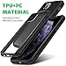 Mkeke Compatible with iPhone 11 Pro Case, Clear Cases for iPhone 11 Pro 5.8 inch (Black)