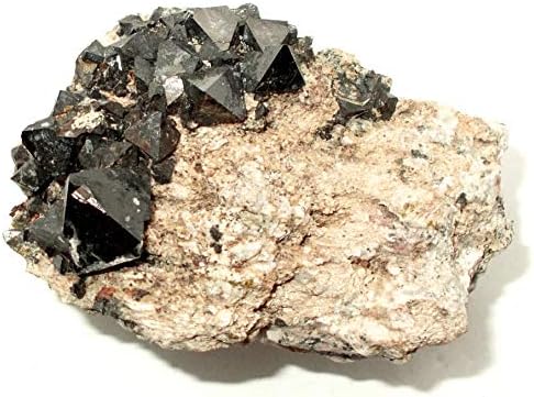 Magnetite Crystals on Matrix from Bolivia 135 Grams Healing Crystals