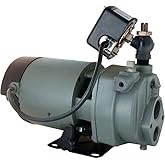 Star JHU10 1 HP Cast Iron Convertible Jet Pump for Shallow or Deep Wells, Made in the USA using a Majority of U.S. Content