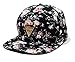 Zeagoo Floral Flower Snapback Hip-Hop Hat Flat Peaked Adjustable Baseball Cap