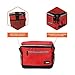 opux Insulated Lunch Box Men Women, Lunch Bag for Work School, Leakproof Soft Cooler Tote Adult, Large Lunch Pail Kids Boys Girls, Picnic Beach Food Bag with Shoulder Strap, Red