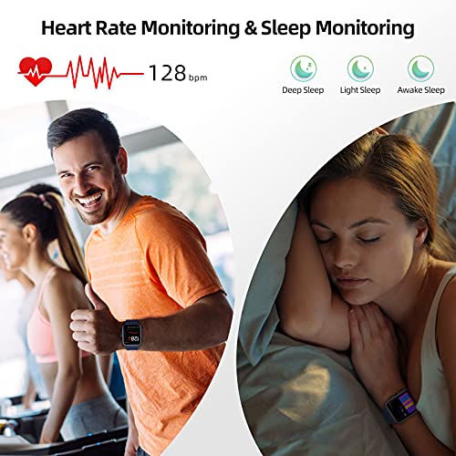 YONMIG-Smart-Watch-169inch-Fitness-Watch-with-14-Sport-Modes-Heart-Rate-Blood-Oxygen-Monitor-Alexa-Built-in-Activity-Tracker-Smartwatch-Health-Watch-for-Men-Women-for-iPhone-Android-Phone