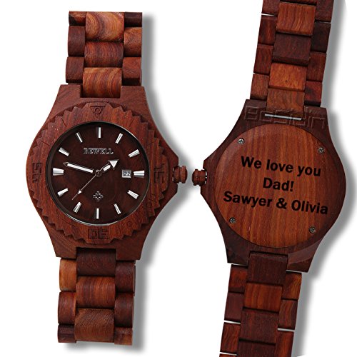 personalized wooden watch
