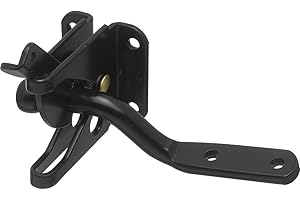 National Hardware N101-121 Automatic Gate Latch, Includes 4-Inch Bar, Coated with WeatherGuard Protection, Black