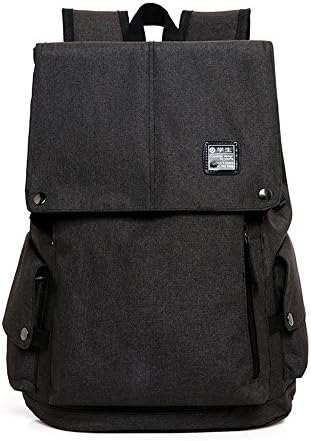 TENTA Smart Charging Backpack Water-Resistant Travel Bag Back to School Off to College School Laptop Backpack for Young and Students Fits up to 16 Inch Laptop with USB Charging Port(Black)