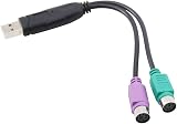 TanQY PS2 to USB Adapter for Keyboard & Mouse KVM Switch Built-in IC Purple view 7