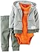 Carter's Baby Boys' 3 Piece Cardigan Set (Baby) - Olive-NB