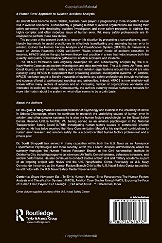 A Human Error Approach to Aviation Accident Analysis: The Human Factors Analysis and Classification  - //medicalbooks.filipinodoctors.org