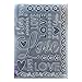 Kwan Crafts Love Flowers I Love You Plastic Embossing Folders for Card Making Scrapbooking and Other Paper Crafts, 12.5x17.7cm