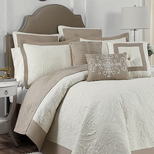 Vue Bensonhurst Modern Farmhouse Medallion Quilt Bedding Bedspread