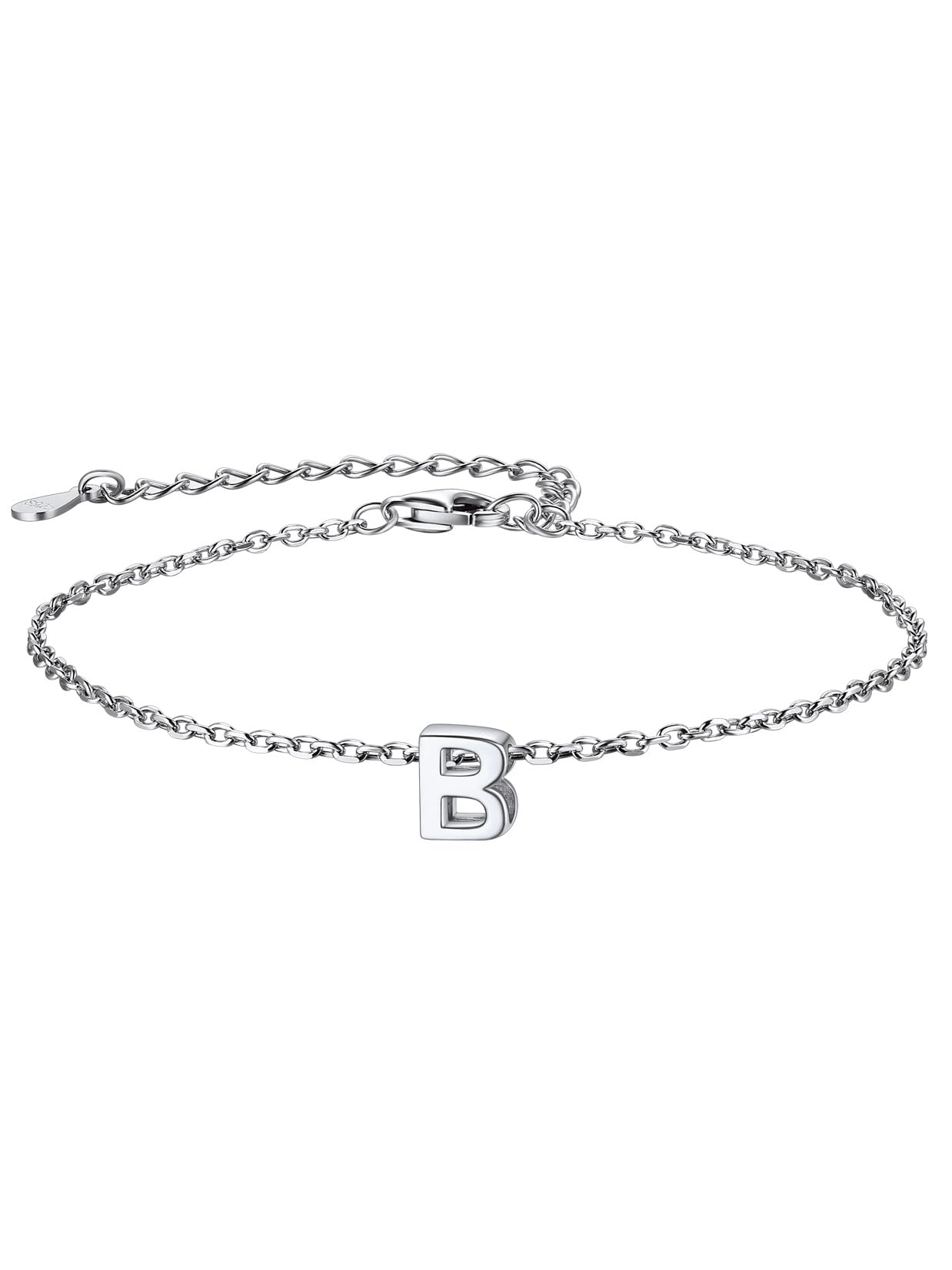 ChainsPro Anklets for Women Sterling Silver Letter b Jewellery Summer Barefoot Jewellery Girls Anklet