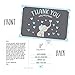 Hadley Designs 50 4x6 Elephant Boy Baby Shower Thank You Postcards Bulk, Beautiful Modern Cute Boho Blue Blank Thanks Note Card Stationery Appreciation Set