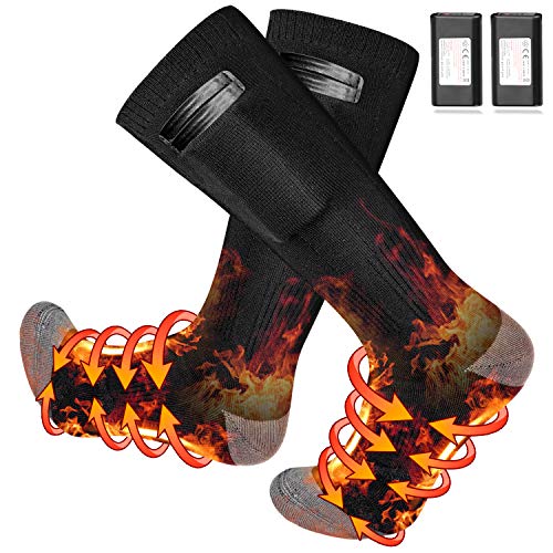 Heated Socks 2020 Upgraded 4000mah Rechargeable Socks DoubleSide Heat