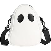 Halloween Purse Novelty Ghost Purse for Women Men Cute Crossbody Bag Satchel Bag Novelty Shoulder Bag