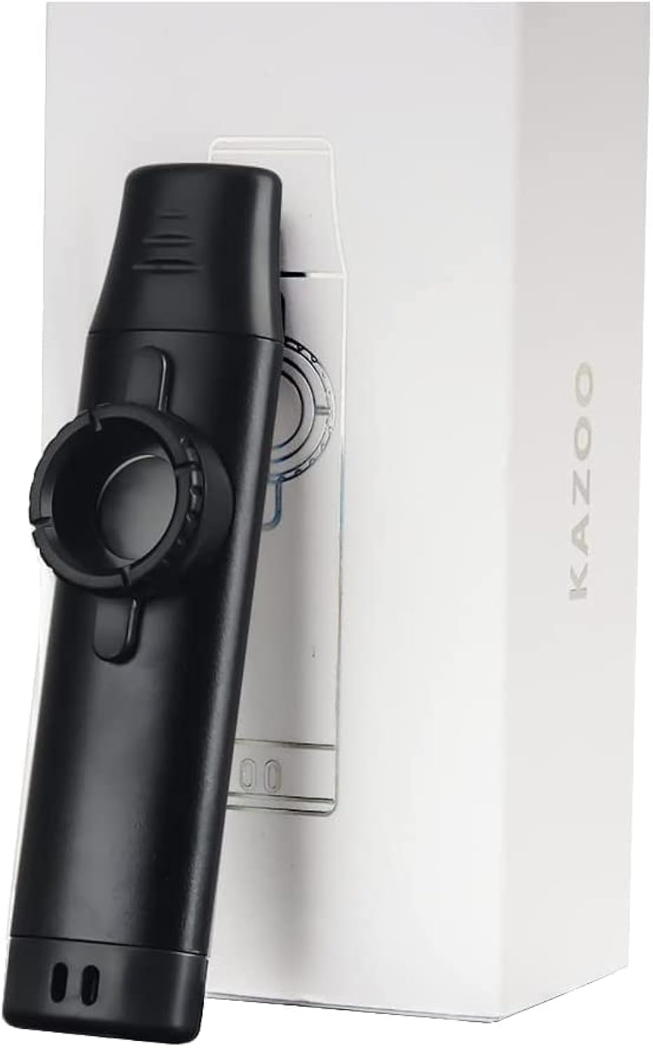 ANCLLO Metal Kazoo Adjustable Tone Aluminum Alloy Kazoo with Five Flute Diaphragms for Music Lovers for Kids/Adults (Black)