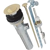 Elements of Design EB1002 Made to Match Brass Pop-Up Drain Assembly, 2-1/8" Diameter, Polished Brass