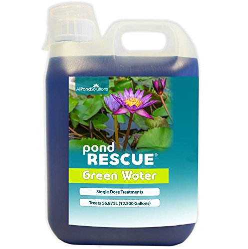 All Pond Solutions Pond Rescue Green Water Algae Control Treatment Koi Fish Safe (2500ml)