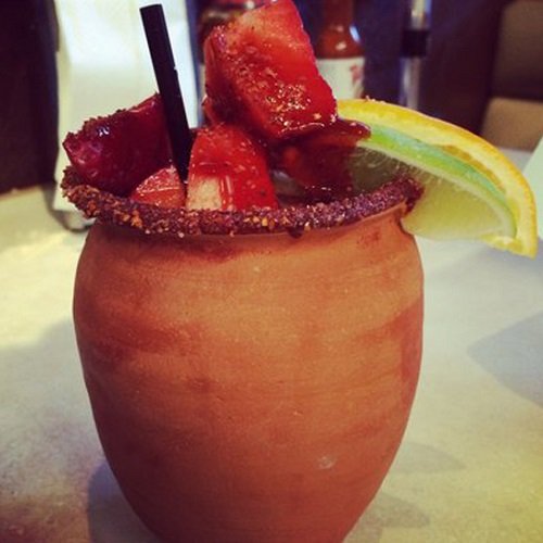 La Mexicana Cantarito de Barro Natural, Clay Cups, Set of 4 Mexican