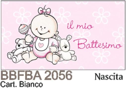 100 Pz Bigliettini Bigliettino Bomboniera Il Mio Battesimo Bambina Rosa Amazon It Giochi E Giocattoli