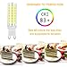 YUIIP G9 LED Light Bulb 7W Dimmable 50W 60W Halogen Bulbs Equivalent, Daylight White 6000K AC120V 550LM Lamp G9 Bi Pin Base, Non-Flicker, 360°Beam Angle, 6 Pack