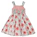 Bonny Billy Girl's Spaghetti Strap Pleated Bodice Floral Print Skater Kid Dress