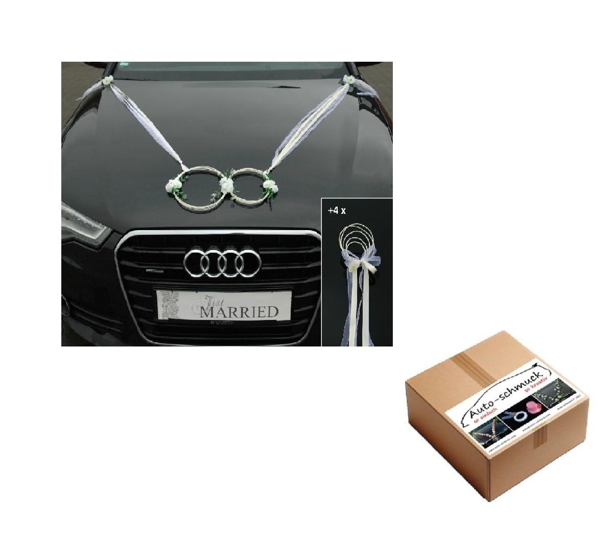 SANFTES RINGE Gentle Hearts Bride Couple Rose Decorative Dove Heart Decoration Wedding Car Wedding Decoration