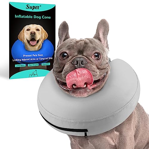 Supet Inflatable Dog Cone Collar Alternative After