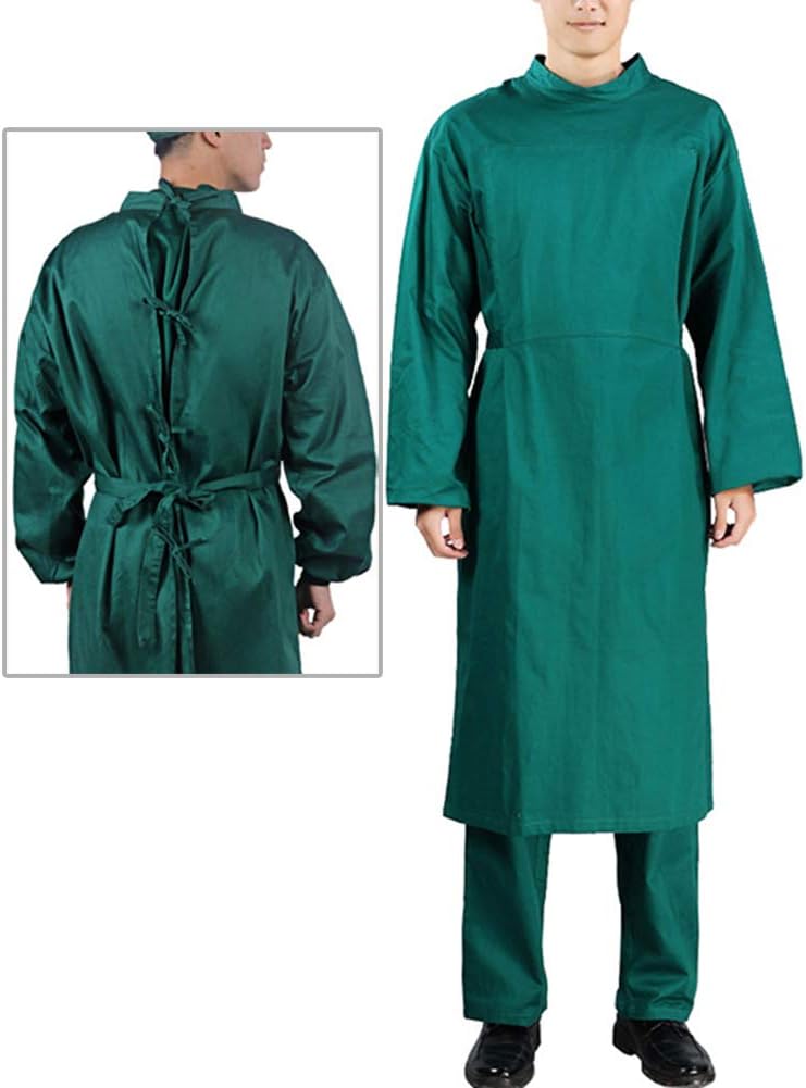 GettyGears Unisex Medical Washable Isolation Gown Surgical Gown Lab