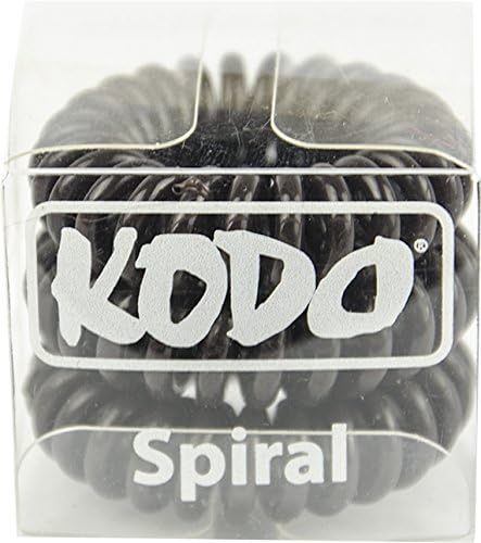 KodoSpiral Brown Hair Bobble Pack of 3, Pain Free Hair Band, Reduces Split Ends by Kodo