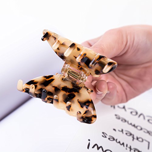Prettyou Handmade Celluloid French Design Barrettes Tortoise Claws Hair Claw Luxury Fashion Accessories Hair Clip for Women