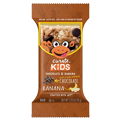 Curate Kids Gluten-Free Snack Bars, Chocolate & Banana, 20 Count, 1.23 oz