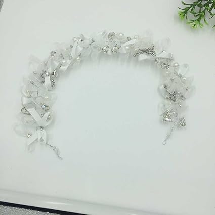 Amazon Com Tkhne Bridal Headdress Hair Accessories Sweet Handmade