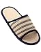 Urban CoCo Unisex Four Season Stripe Indoor Linen House Slipper