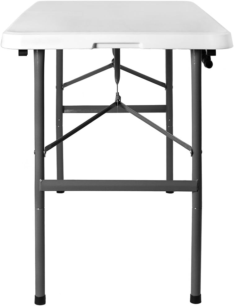 Home Vida 4ft Folding Table, White - Image 4
