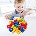 LotFancy Nuts and Bolts, 24pcs Fine Motor Skills Occupational Therapy Toys for Kids, Shapes and Colors Matching Toys, Montessori Building Construction Game with Storage Box for Baby and Toddlers