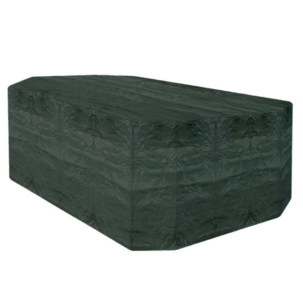 Garland Rectangular Furniture Set Cover for Six Seater Green Pack of 1