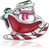 BEEUVIP Christmas Cart Charm 925 Sterling Silver Bead for Charm Bracelets and Necklaces, Birthday Mothers Day Jewelry Gifts Women